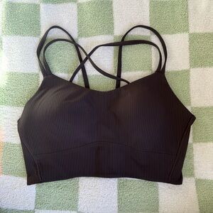 lululemon like a cloud ribbed longline bra (b/c cup)